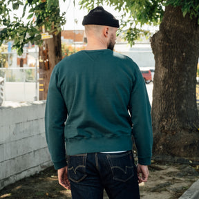 Snake Oil Provisions French Terry Loopback Crewneck Emerald FINAL SALE