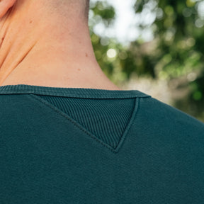 Snake Oil Provisions French Terry Loopback Crewneck Emerald FINAL SALE