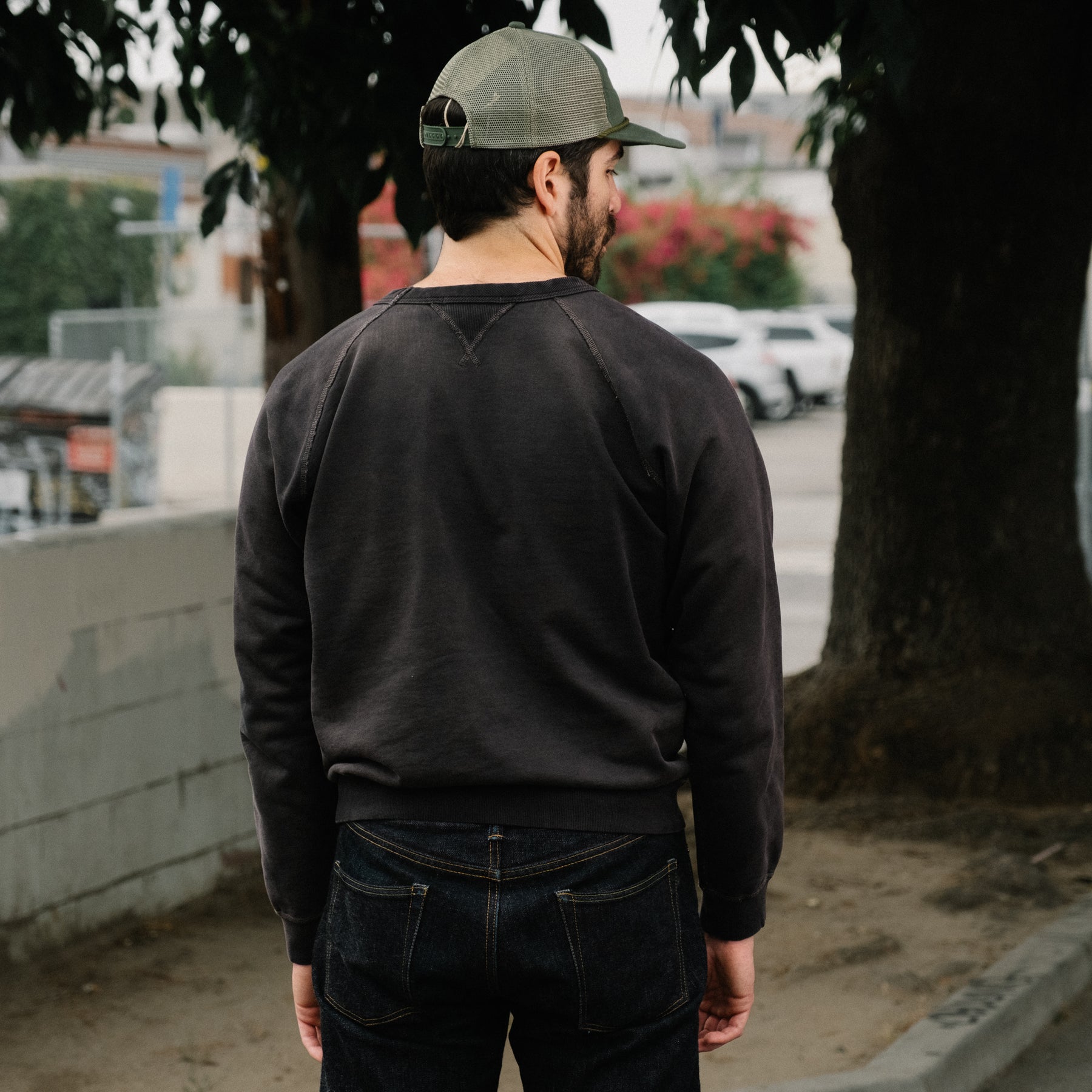 RRL French Terry Crewneck Black Indigo