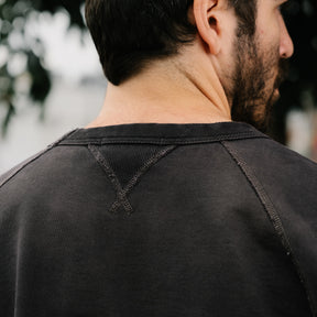RRL French Terry Crewneck Black Indigo