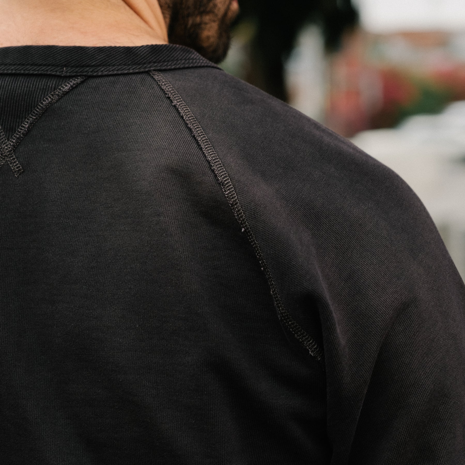 RRL French Terry Crewneck Black Indigo
