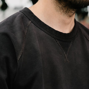 RRL French Terry Crewneck Black Indigo