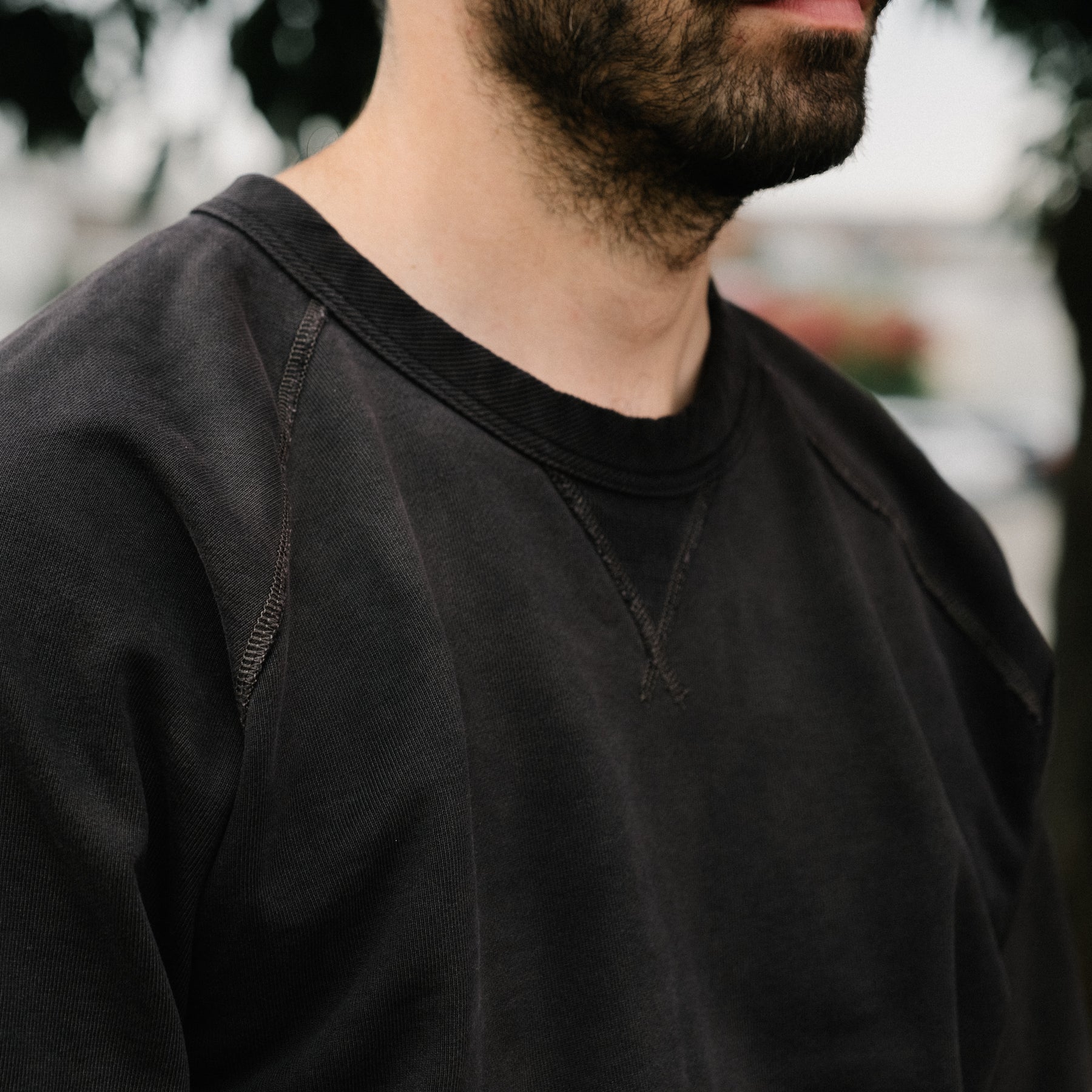 RRL French Terry Crewneck Black Indigo
