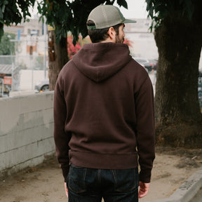 RRL Fleece Full-Zip Hoodie Faded Black