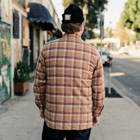 Full Count 4096 Wool Shaggy Check Work Shirt Beige FINAL SALE