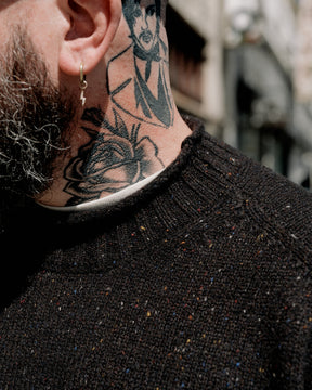 Aaron Levine New York Rollneck Sweater Espresso