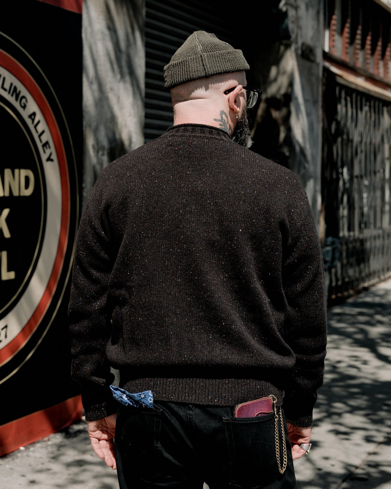 Aaron Levine New York Rollneck Sweater Espresso