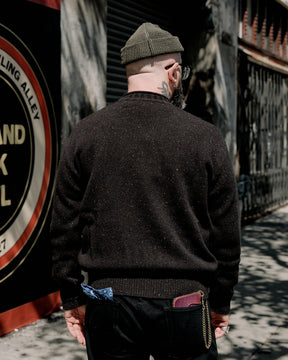 Aaron Levine New York Rollneck Sweater Espresso