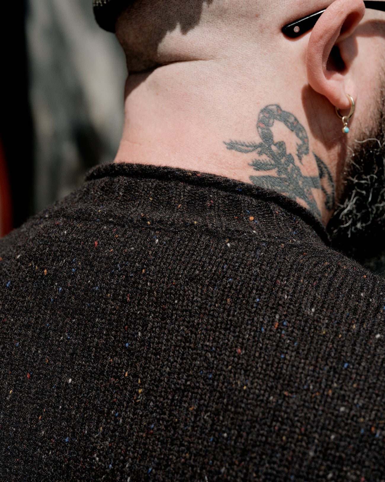Aaron Levine New York Rollneck Sweater Espresso