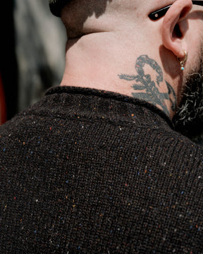 Aaron Levine New York Rollneck Sweater Espresso