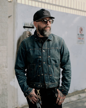 RRL Ridgewood Studded Denim Trucker Jacket