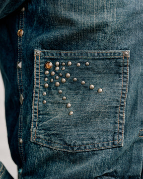 RRL Ridgewood Studded Denim Trucker Jacket