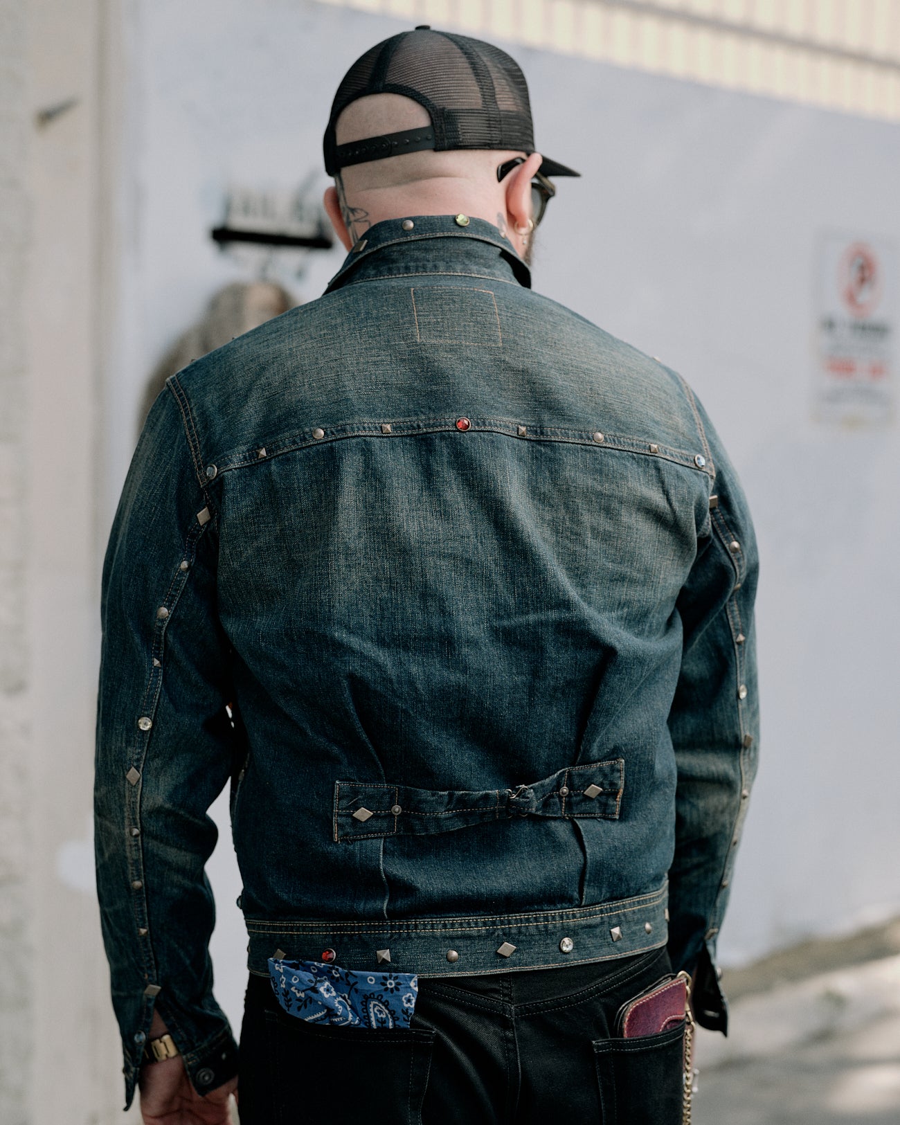 RRL Ridgewood Studded Denim Trucker Jacket