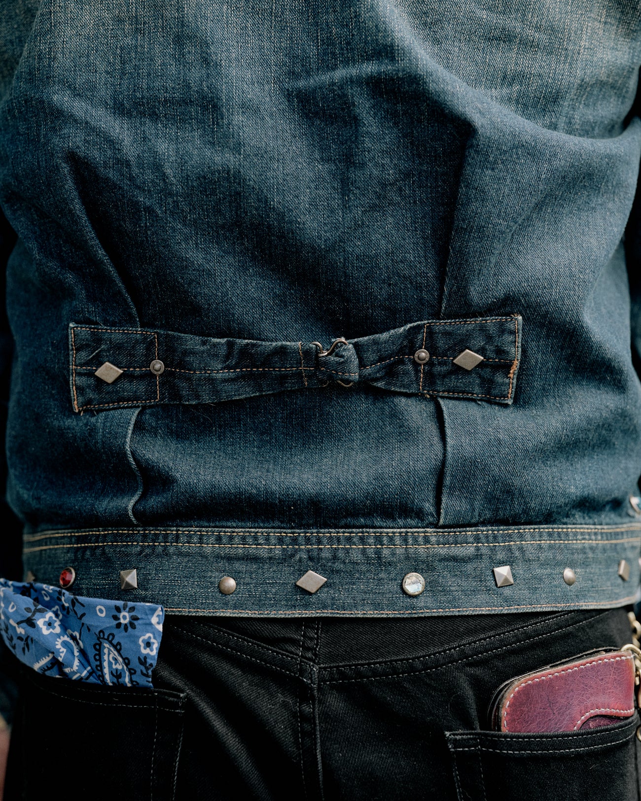 RRL Ridgewood Studded Denim Trucker Jacket