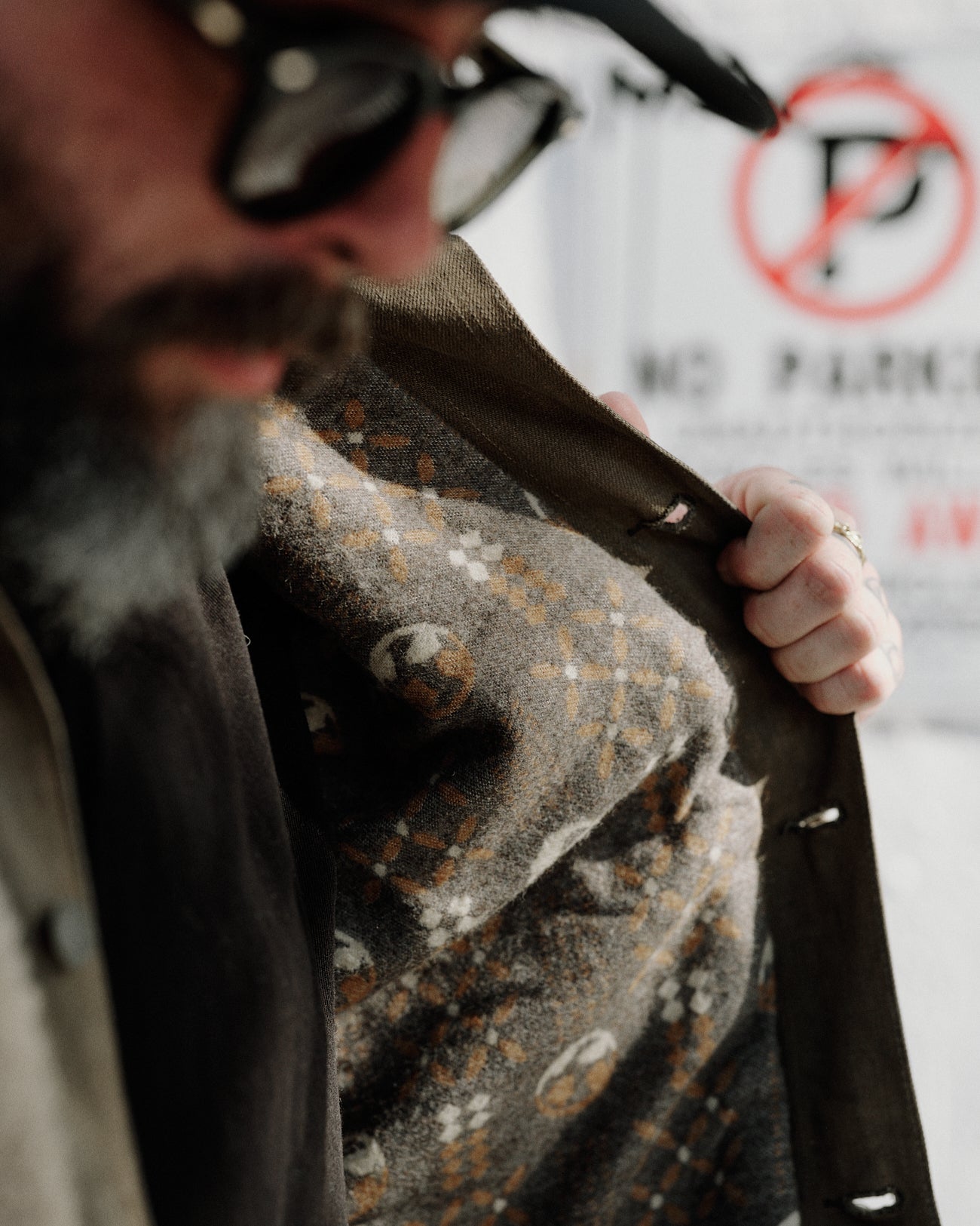 RRL Fleece-Panel Denim Trucker Jacket Distressed Brown