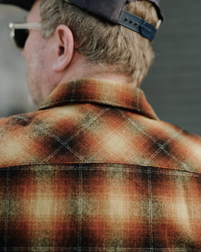 RRL Wool-Blend Camp Shirt Orange/ Yellow