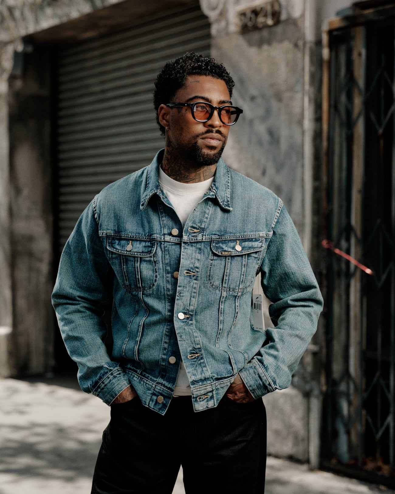 RRL Leeland Indigo Denim Trucker Jacket