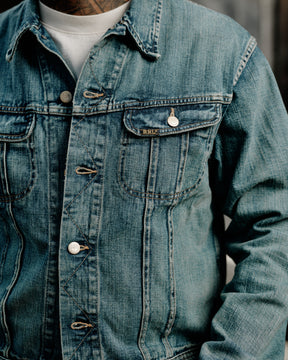 RRL Leeland Indigo Denim Trucker Jacket