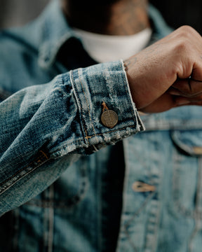 RRL Leeland Indigo Denim Trucker Jacket