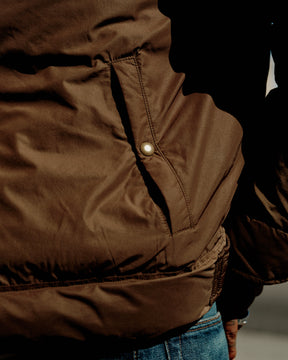 RRL Leather Yoke Western Jacket Dark Olive