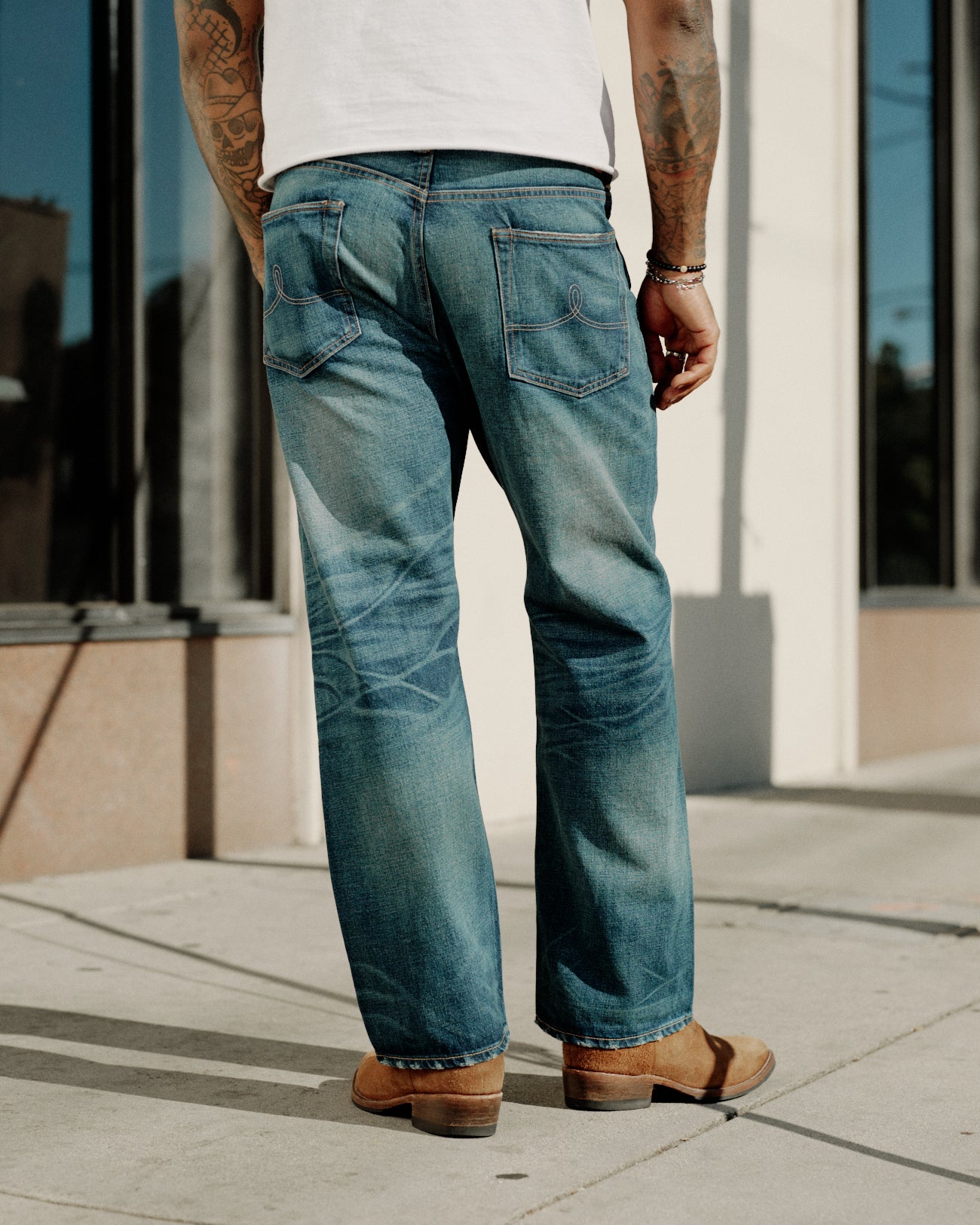 RRL Vintage 5 Pocket Jean Grandfalls Wash