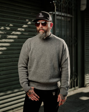 Aaron Levine New York Rollneck Sweater Gray