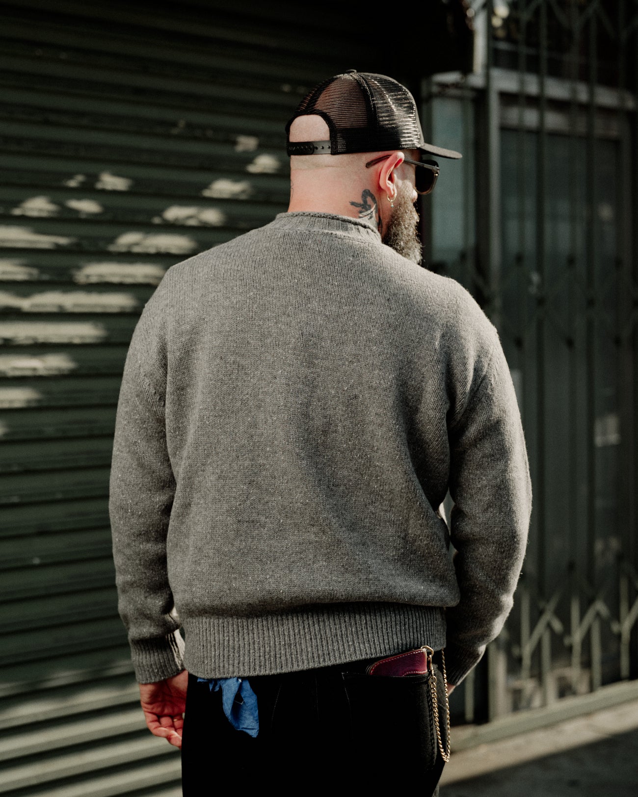 Aaron Levine New York Rollneck Sweater Gray
