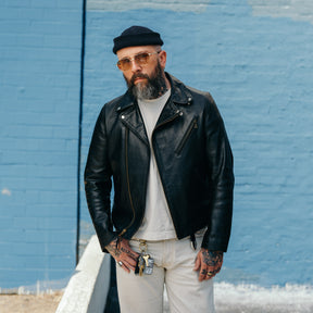 Double Helix x Snake Oil Provisions Deviant LAW Motorcycle Jacket Black