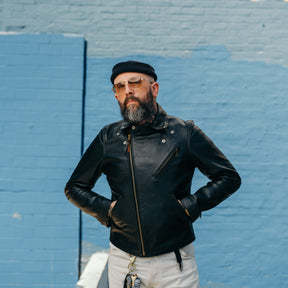 Double Helix x Snake Oil Provisions Deviant LAW Motorcycle Jacket Black