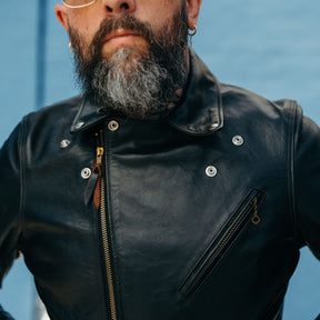 Double Helix x Snake Oil Provisions Deviant LAW Motorcycle Jacket Black