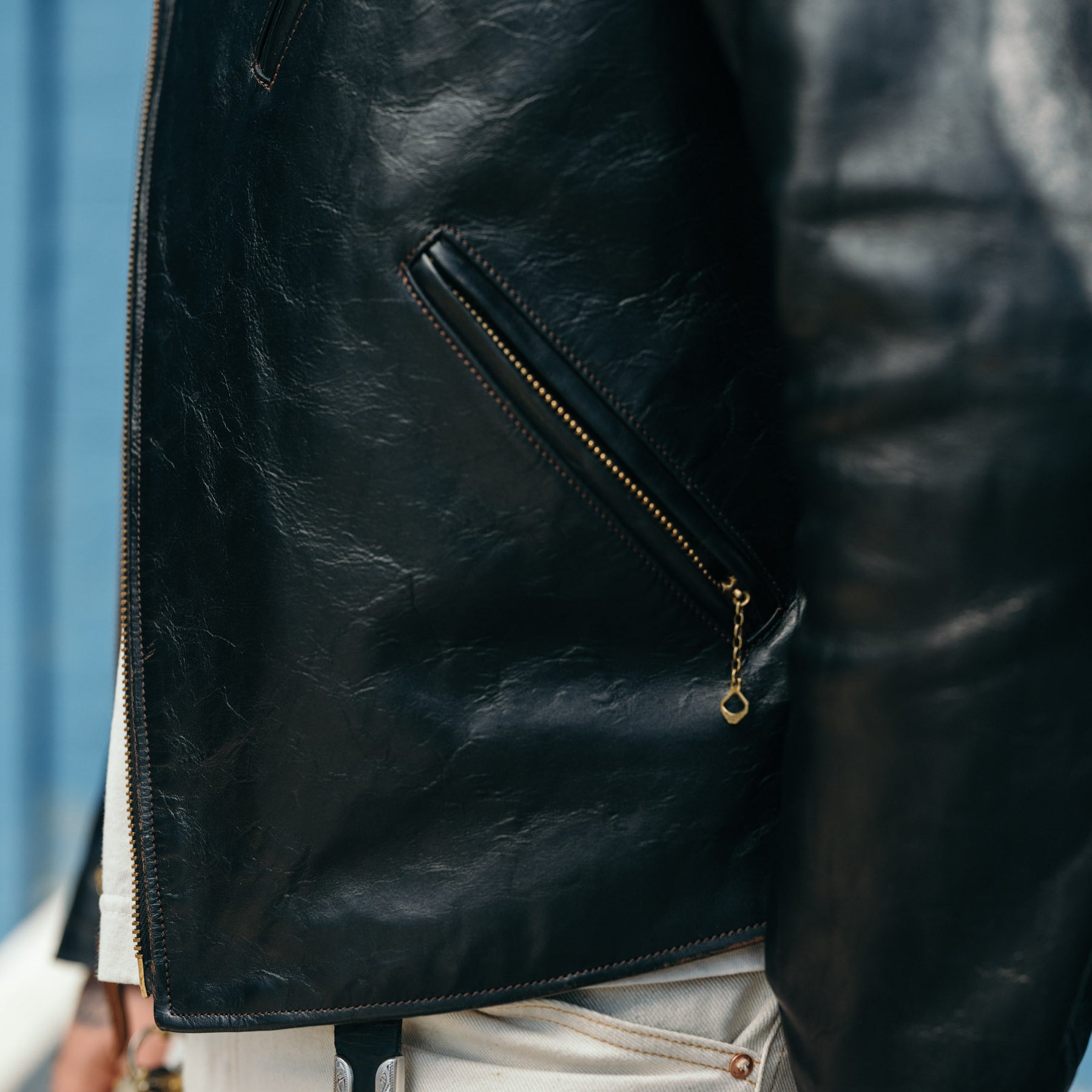Double Helix x Snake Oil Provisions Deviant LAW Motorcycle Jacket Black