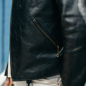Double Helix x Snake Oil Provisions Deviant LAW Motorcycle Jacket Black