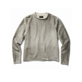 Schaeffer's Garment Hotel Raw Edge French Terry Crew Sweatshirt Dirty White