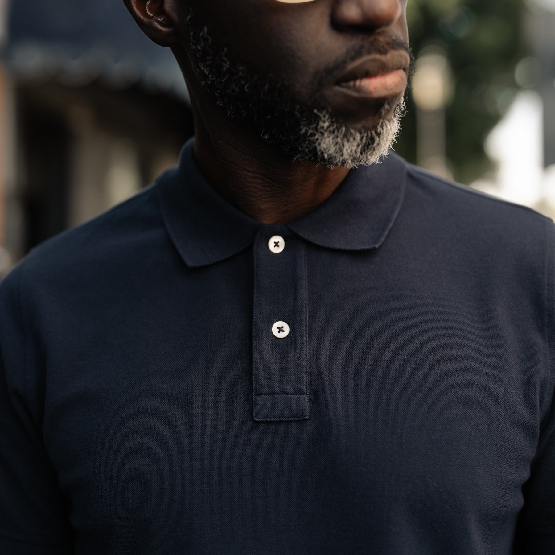Drake's Dark Navy Piqué Cotton Polo Shirt FINAL SALE