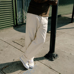 Drake's Ecru Cotton Twill Fatigue Trouser