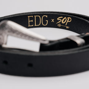 Ewing Dry Goods x Snake Oil Provisions Zephyr Belt Black
