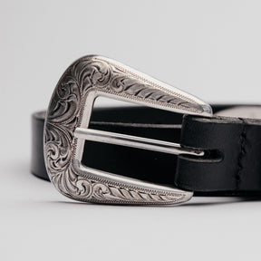 Ewing Dry Goods x Snake Oil Provisions Zephyr Belt Black