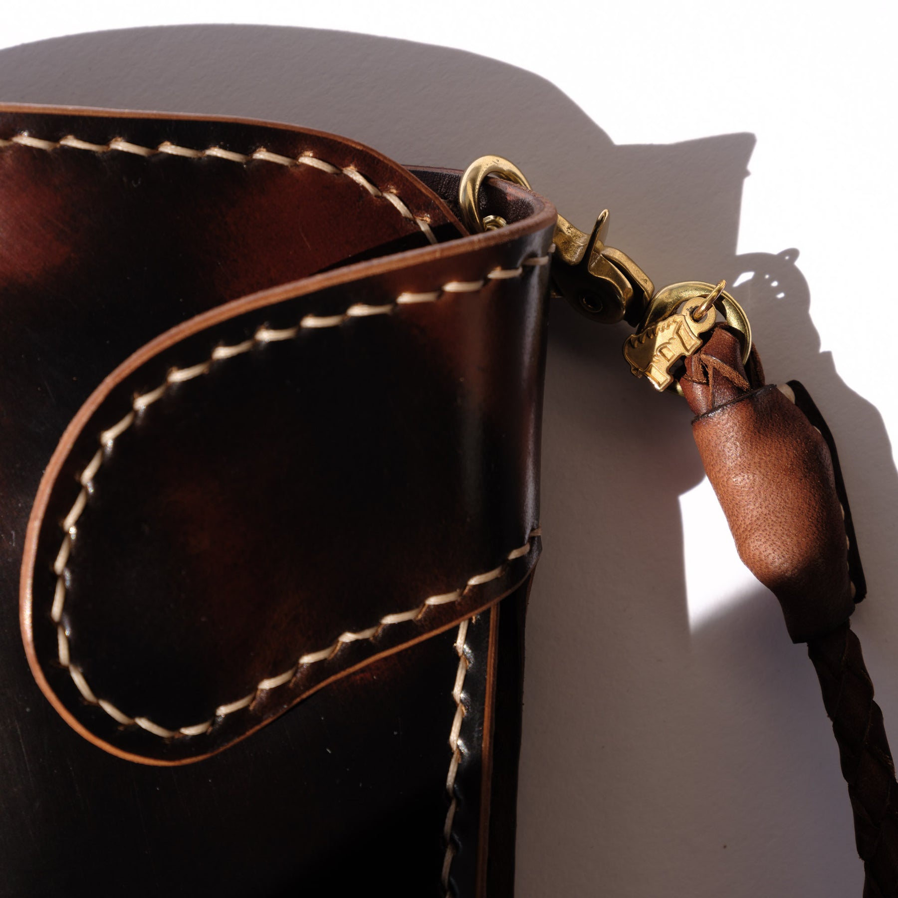 Ewing Dry Goods Gentleman's Billfold Maryam Marble Black Ghost Brown Shell Cordovan