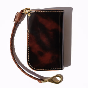 Ewing Dry Goods Gentleman's Billfold Maryam Marble Black Ghost Brown Shell Cordovan
