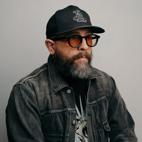 MOSCOT Dahven Black with Custom Made Tints New York Rose