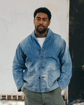 Full Count 2052HW-1 USN Shawl Collar Denim Coverall Hand Wash "Master of Reality"