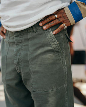 Full Count 1992-24A Utility Trousers O.D.