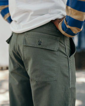 Full Count 1992-24A Utility Trousers O.D.