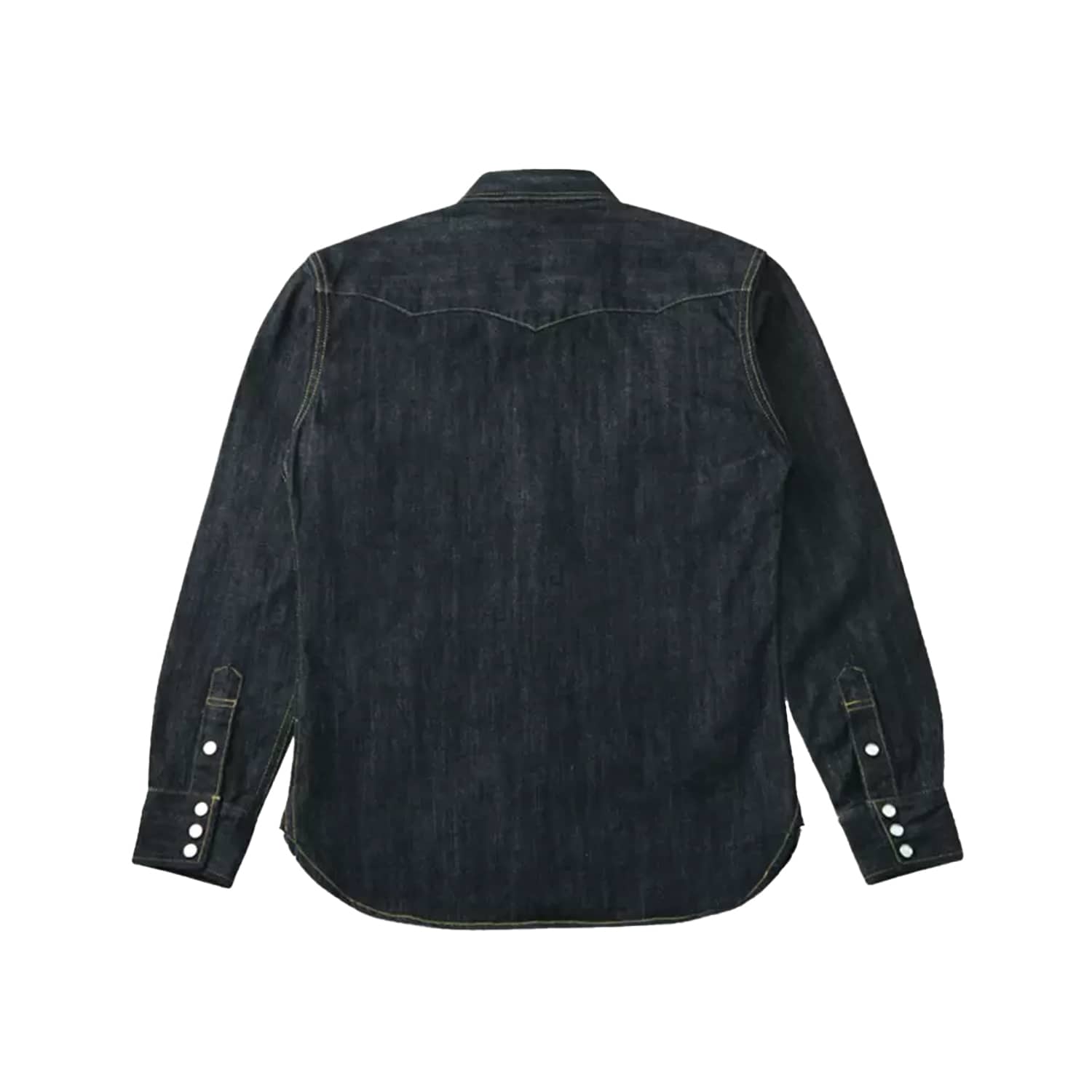 The Flat Head FN-SDW-001L 10oz Denim Western Shirt Blue