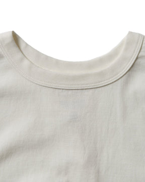 Full Count Flat Seam Heavyweight Long Sleeve T-Shirt White