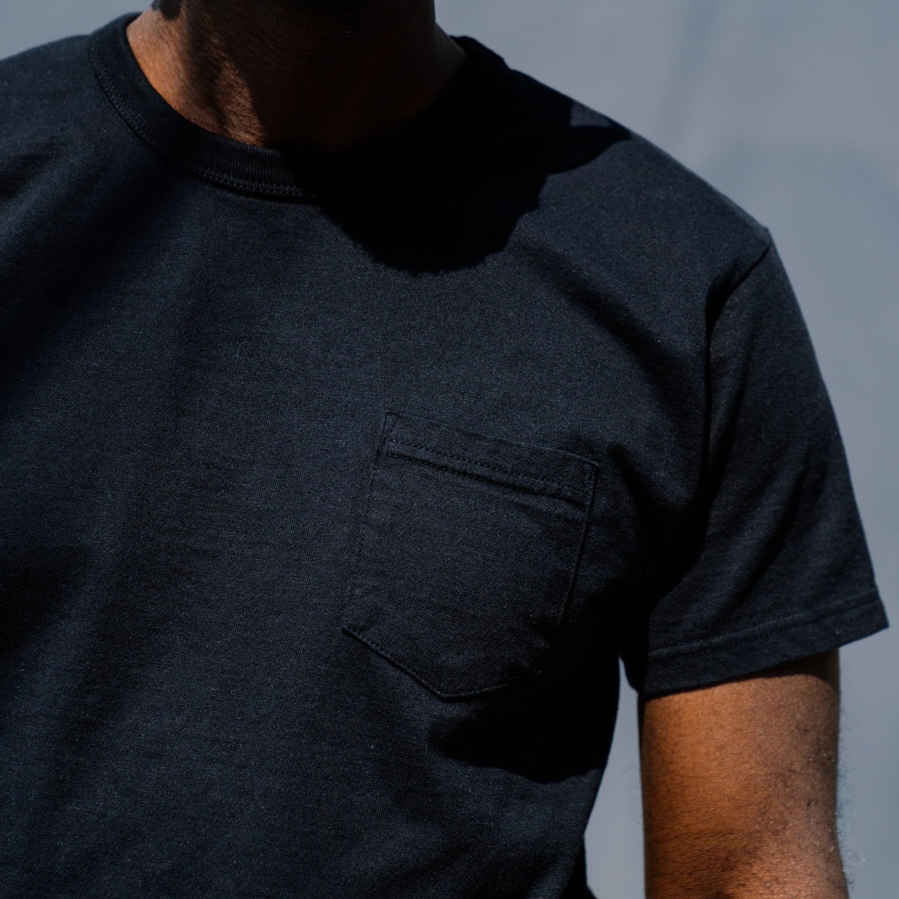 The Flat Head Heavyweight Pocket T-Shirt Black
