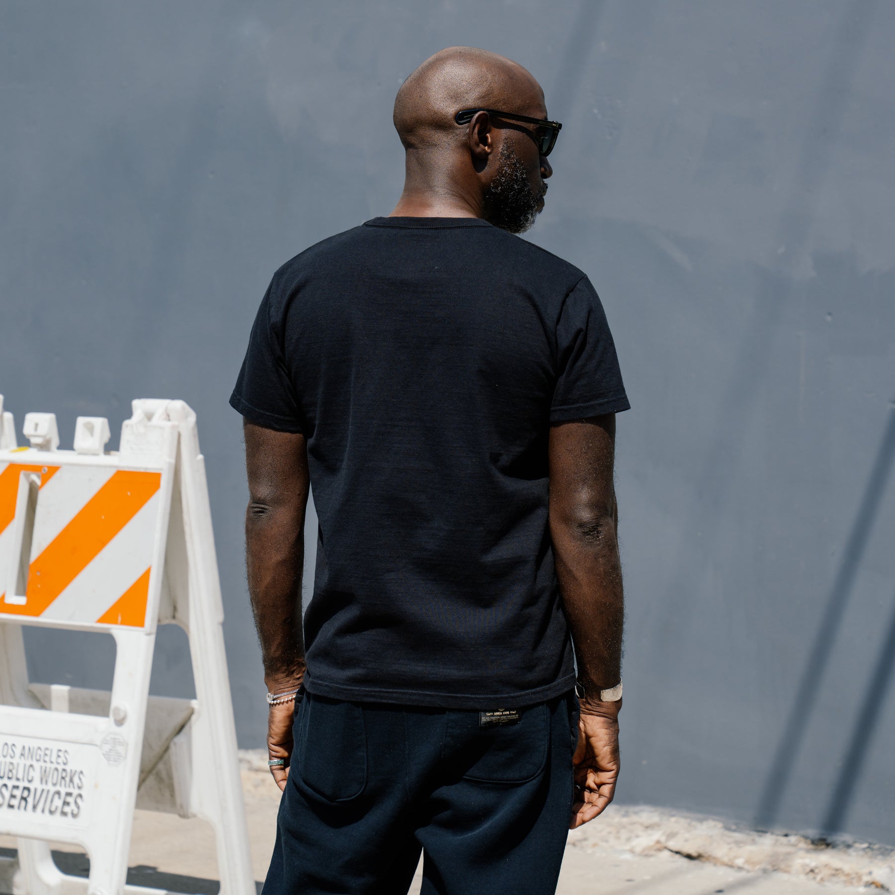 The Flat Head Heavyweight Pocket T-Shirt Black
