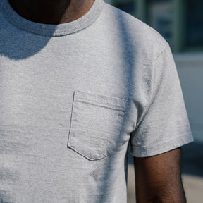 The Flat Head Heavyweight Pocket T-Shirt Gray