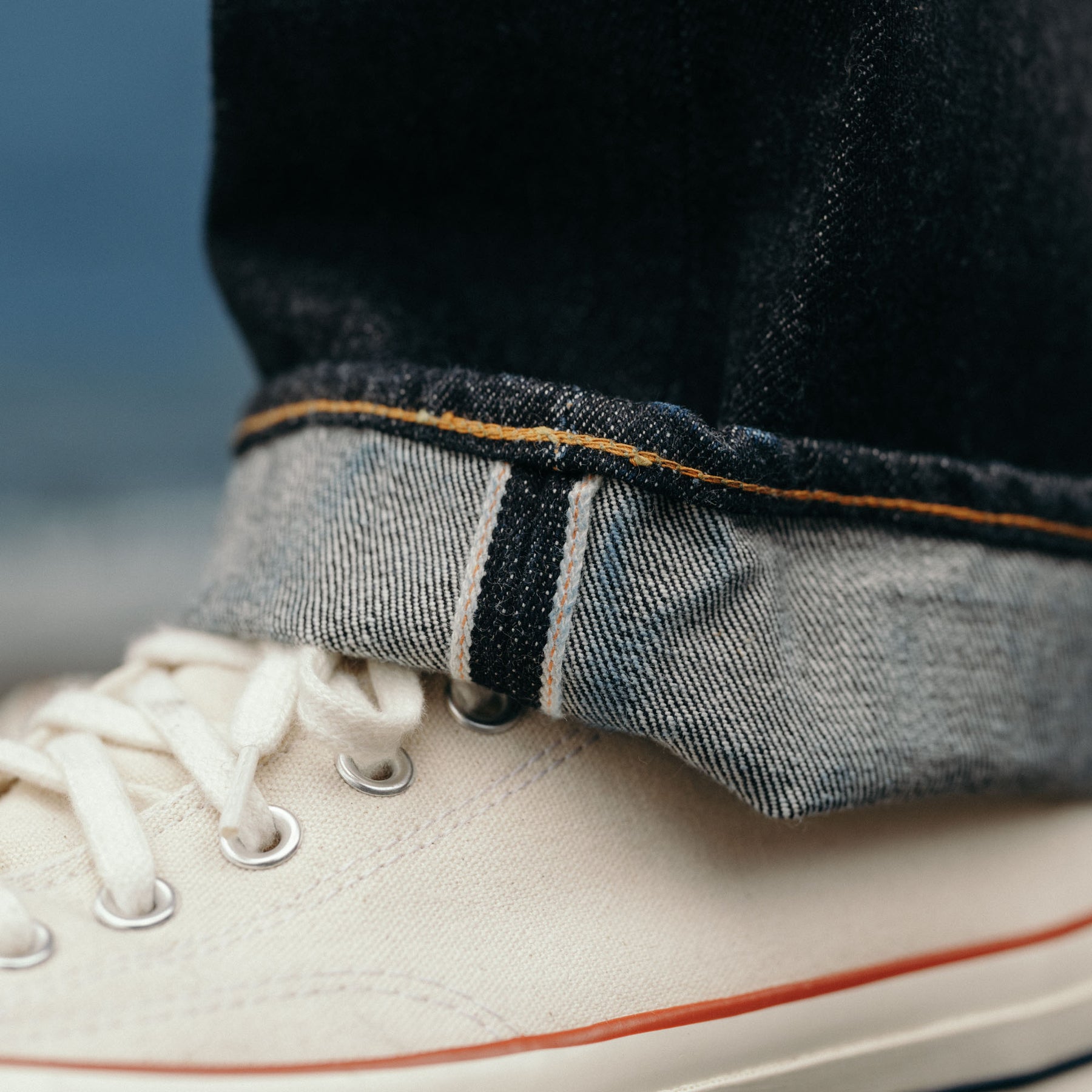 The Flat Head FN-8004 18oz Wide Tapered Jean Indigo