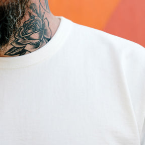 The Flat Head FN-HTK-001 20oz Heavyweight T-Shirt White
